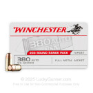 380 Auto - 95 Grain FMJ - Winchester USA - 1000 Rounds