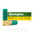 12 Gauge - 3" 10 Pellets 000 Buckshot - Remington Magnum Buckshot - 5 Rounds