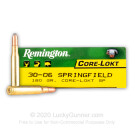 30-06 - 180 Grain SP - Remington Core-Lokt - 20 Rounds