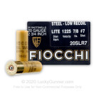20 ga - 2-3/4" - Steel Shot Target Load - 7/8 oz  #7 - Low Recoil - Fiocchi - 25 Rounds
