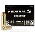 38 Special - +P 120 Grain JHP - Federal Punch - 200 Rounds