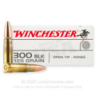 300 AAC Blackout - 125 Grain Open Tip - Winchester USA - 200 Rounds
