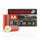 12 Gauge - 2-3/4" #8 Shot - Winchester AA Light Target - 25 Rounds