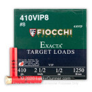 410 ga - 2-1/2" #8 Target - Fiocchi - 25 Rounds