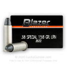 38 Special - 158 Grain LRN - Blazer - 50 Rounds
