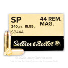 44 Mag - 240 Grain SP - Sellier & Bellot - 50 Rounds