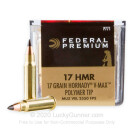 17 Hornady Magnum Rimfire (HMR) - 17 gr V-Max Polymer Tip - Federal - 50 Rounds