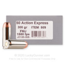 50 Action Express - 300 Grain FMJ - Underwood - 200 Rounds