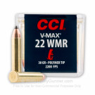 22 WMR - 30 Grain V-MAX Polymer Tip - CCI - 50 Rounds