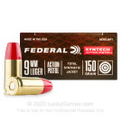 9mm - 150 Grain Total Synthetic Jacket (TSJ) Action Pistol - Federal American Eagle Syntech - 500 rounds