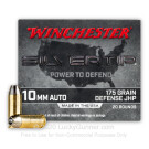 10mm Auto - 175 Grain JHP - Winchester Silvertip - 20 Rounds