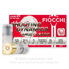 12 Gauge - 2-3/4" 1 oz. #8 Shot  - Fiocchi - 25 Rounds