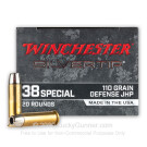 38 Special - 110 Grain JHP - Winchester Silvertip - 20 Rounds