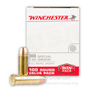 38 Special - 130 Grain FMJ  - Winchester USA - 100 Rounds