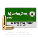 44 Mag - 180 Grain JSP - Remington UMC - 50 Rounds
