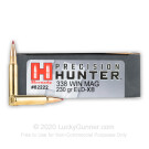 338 Win Mag - 230 Grain ELD-X - Hornady Precision Hunter - 20 Rounds