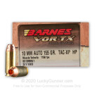 10mm Auto - 155 Grain XPB - Barnes VOR-TX - 20 Rounds