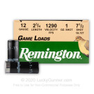 12 ga - 2-3/4" Lead Shot - 1 oz. - #7.5 -  Remington Game Load - 25 Rounds