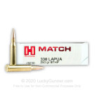 338 Lapua Magnum - 250 Grain BT-HP - Hornady Match - 20 Rounds