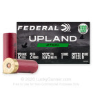 12 Gauge - 2-3/4" 1oz. #6 Steel Shot - Federal Upland Steel - 250 Rounds