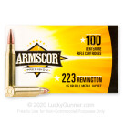 223 Rem - 55 Grain FMJ - Armscor - 1200 Rounds