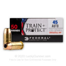 45 ACP - 230 Grain VHP - Federal Train + Protect - 50 Rounds