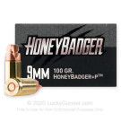 9mm - +P 100 Grain HoneyBadger - Black Hills - 500 Rounds