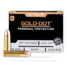 327 Federal Magnum - 100 gr JHP - Speer Gold Dot - 20 Rounds