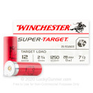 12 Gauge - 2-3/4" 1oz. #7.5 Shot - Winchester Super Target - 250 Rounds