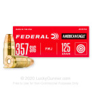 357 Sig - 125 Grain FMJ - Federal American Eagle - 50 Rounds