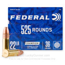 22 LR - 36 gr CPHP - Federal Champion - 525 Rounds