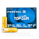 20 Gauge - 2-3/4" 7/8 oz. #9 Lead Shot - Federal Top Gun - 25 Rounds