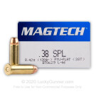 38 Special - 130 Grain FMJ - Magtech - 50 Rounds