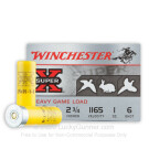 20 Gauge - 2-3/4" 1 oz. #6 Shot - Winchester Super-X Heavy Game Load - 250 Rounds