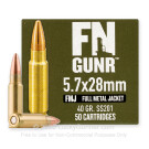 5.7x28mm - 40 Grain FMJ - FN Herstal - 50 Rounds