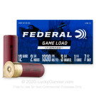 12 Gauge - 2-3/4" 1-1/4oz. #7.5 Shot - Federal Game Load Upland Hi-Brass - 25 Rounds