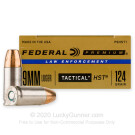 9mm - 124 gr HST JHP - Federal Premium Law Enforcement - 1000 Rounds