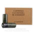 12 Gauge - 2-3/4" 00 Buck Military - Winchester - 250 Rounds