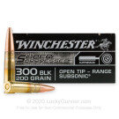 300 AAC Blackout - 200 Grain Open Tip - Winchester Super Suppressed - 200 Rounds