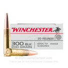 300 AAC Blackout - 200 Grain Open Tip - Winchester Subsonic - 20 Rounds