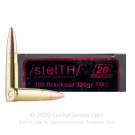 300 AAC Blackout - 220 Grain TMJ - Ammo Inc. stelTH - 20 Rounds
