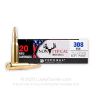 308 - 150 Grain SP - Federal Non-Typical - 20 Rounds