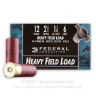 12 Gauge - 2-3/4" 1-1/8 oz. #6 Shot - Federal Game-Shok Heavy Field - 250 Rounds