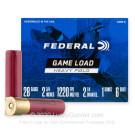 28 Gauge - 2-3/4" 1oz. #6 Shot - Federal Game Load Upland Hi-Brass - 25 Rounds