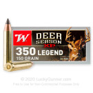 350 Legend - 150 Grain XP - Winchester Deer Season XP - 200 Rounds