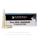 7mm Remington Magnum - 175 Grain JSP - Federal - 20 Rounds
