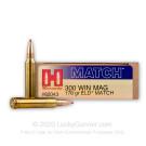 300 Winchester Magnum - 178 Grain ELD-Match - Hornady Match - 20 Rounds