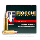 204 Ruger  - 32 gr Vmax - Fiocchi - 50 Rounds