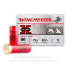 16 Gauge - 2-3/4" #8 Shot - Winchester Super-X - 25 Rounds