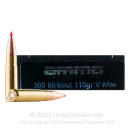 300 AAC Blackout - 110 Grain V-MAX - Ammo Inc. - 20 Rounds